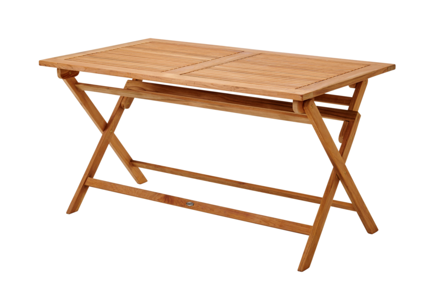 TURIN Utematbord Teak 140x80