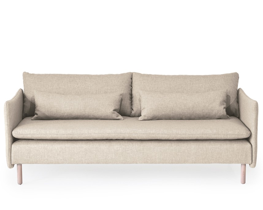 IDYLL Soffa 3-sits Tyg Elba Natural. Hel dyna.