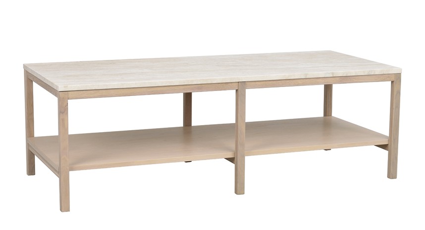 Massiv ek Vitpigmenterad lackad/Tavertin