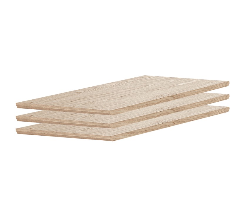 SM2705 Iläggsskiva 3-pack. Ekfanér Vitoljad.