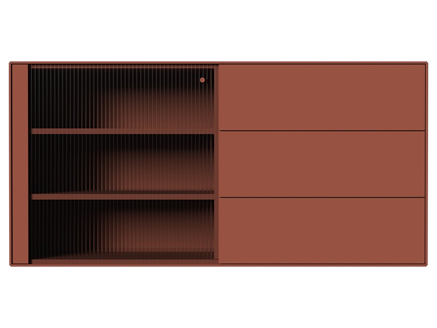 EDGE Sideboard Ant red lackad