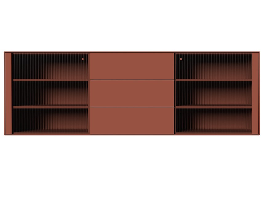 EDGE Sideboard Ant red lackad