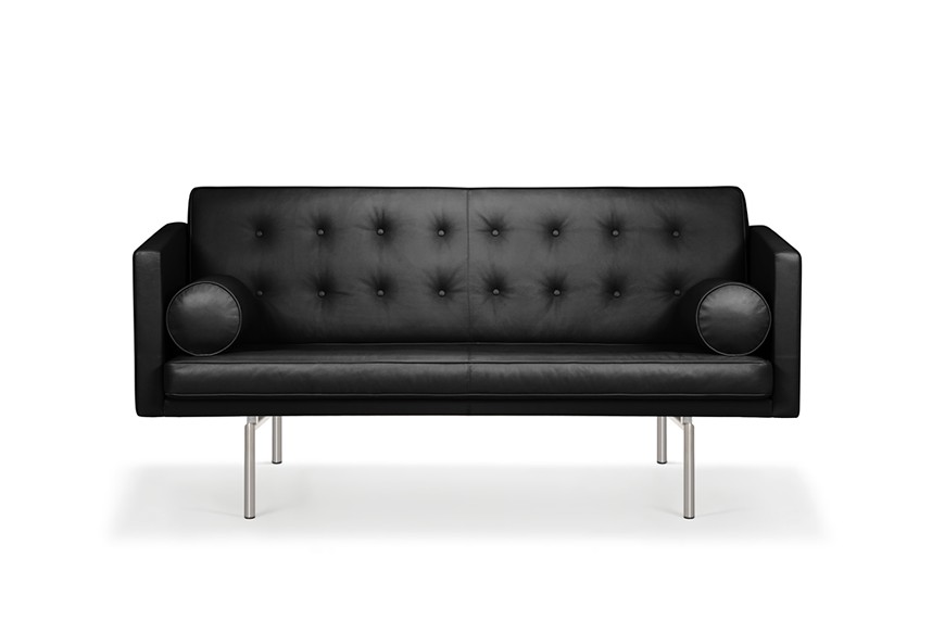 RITZY Soffa 2-sits Läder Dakota Svart