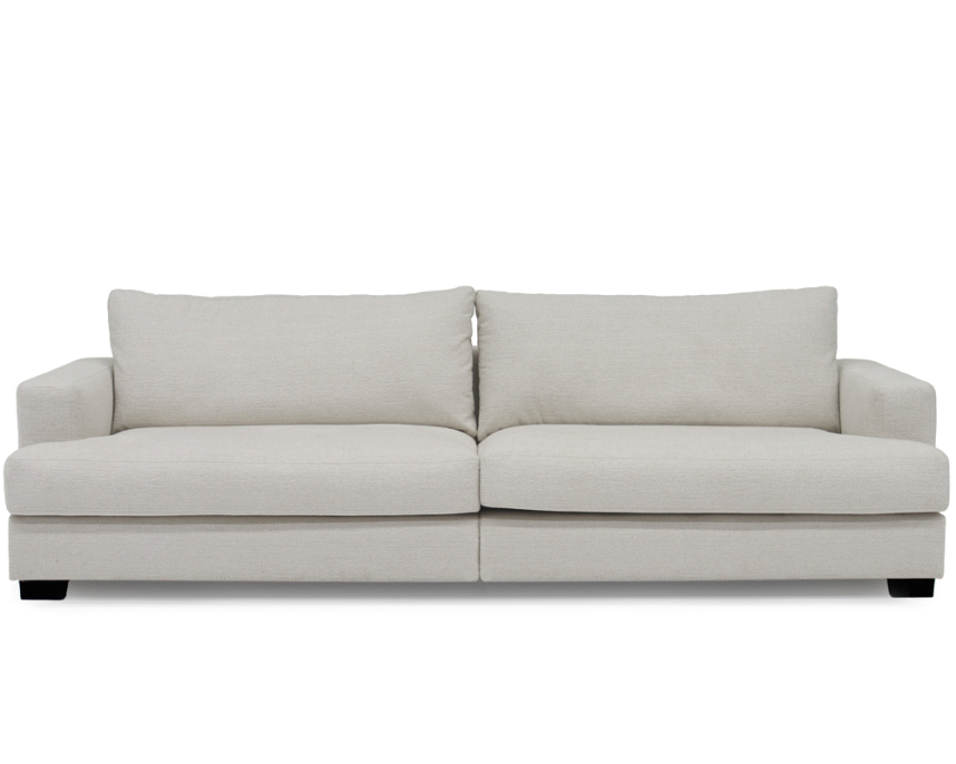 ALICE Soffa 3,5-sits 2-delad. Tyg Beatto Creme de Peche