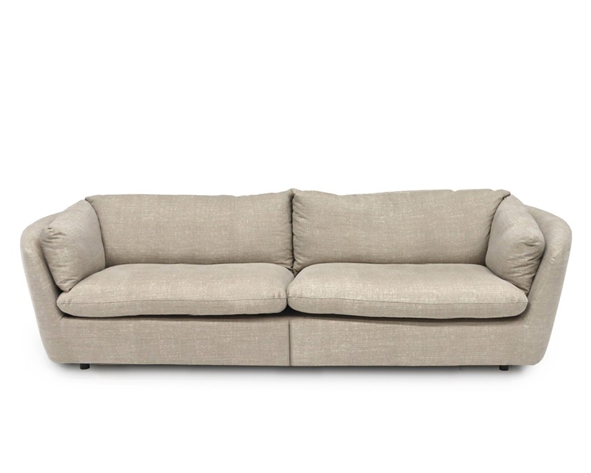 BONNIE Soffa 3,5-sits Standard. Tyg Caleido Stampato Natural. Fast klädsel.