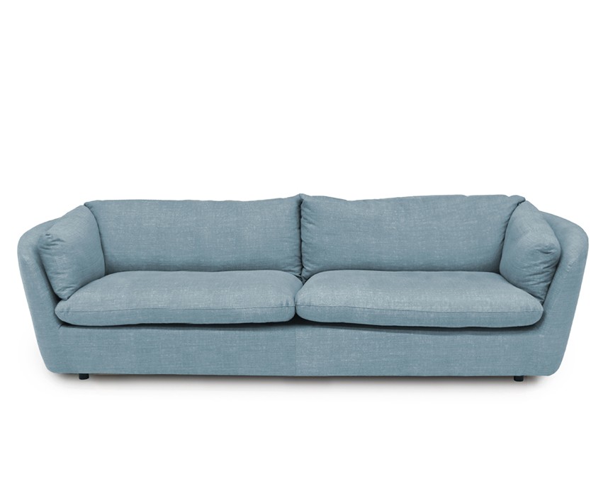 BONNIE Soffa 3,5-sits Dun. Tyg Caleido Stampato Light Blue. Avtagbar klädsel.
