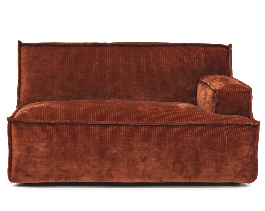 PLATANI Soffa 1,5-sits Tyg Levis 126 Copper