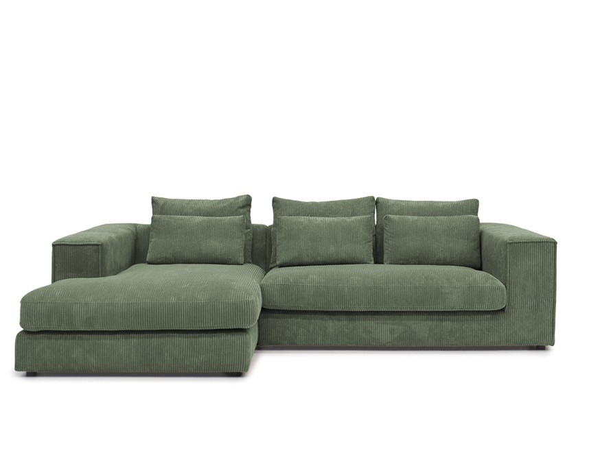 VIESTE Soffa med divan Tyg Soop 46 Hunter