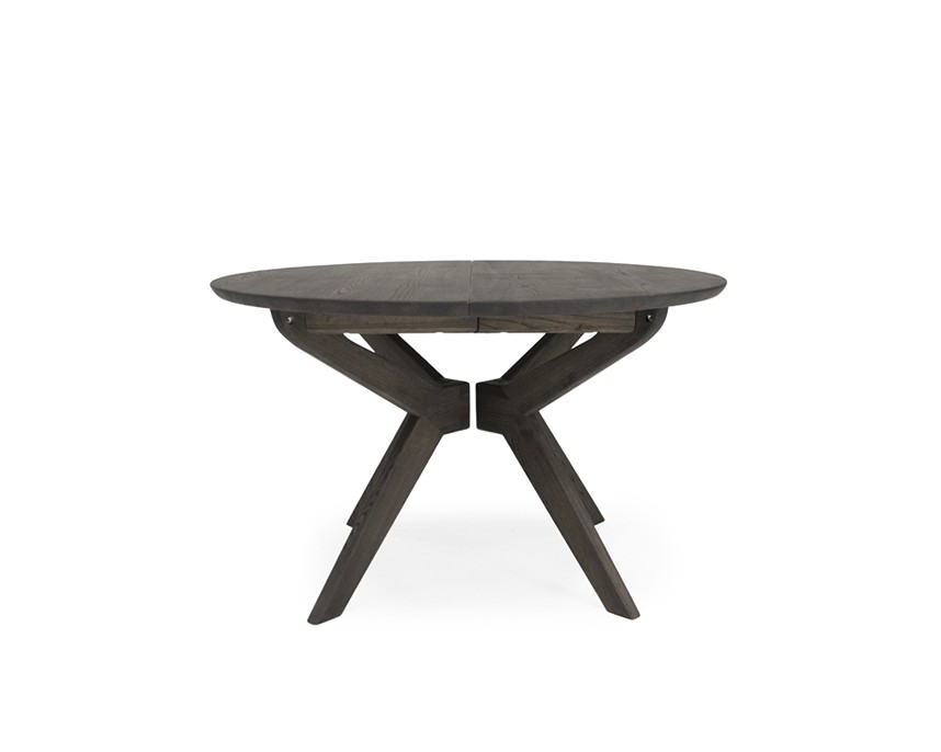 STELLA Matbord Massiv ask Moccabrunoljad. Ø120 cm.