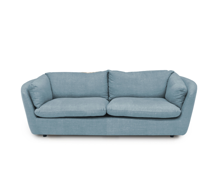BONNIE Soffa 3-sits Dun. Tyg Caleido Stampato Light Blue. Avtagbar klädsel.