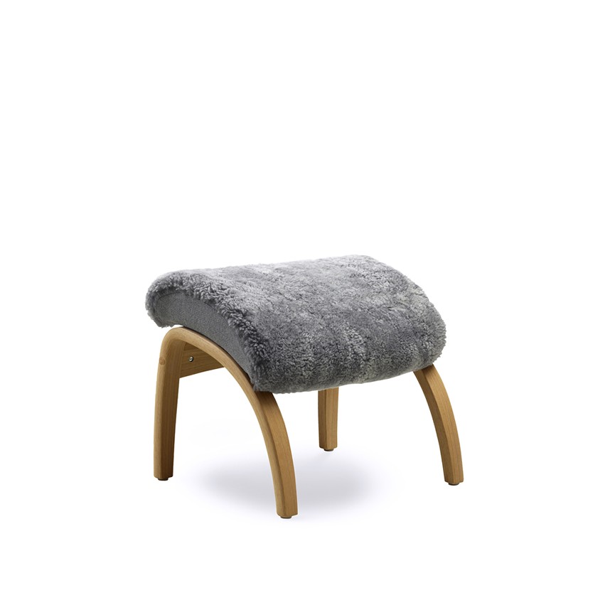 DELTA ADVENTURE ORGINAL Pall Fårskinn Scandinavian Grey. Massiv ek Oljad.
