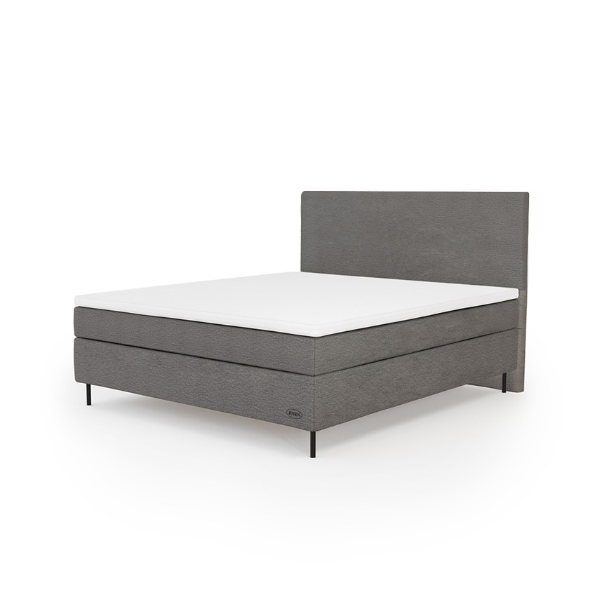 DIPLOMAT CLASSIC EDITION Kontinentalsäng 180x200 M/F inkl. bäddmadrass & gavel, exkl. ben. Tyg 281 grey.