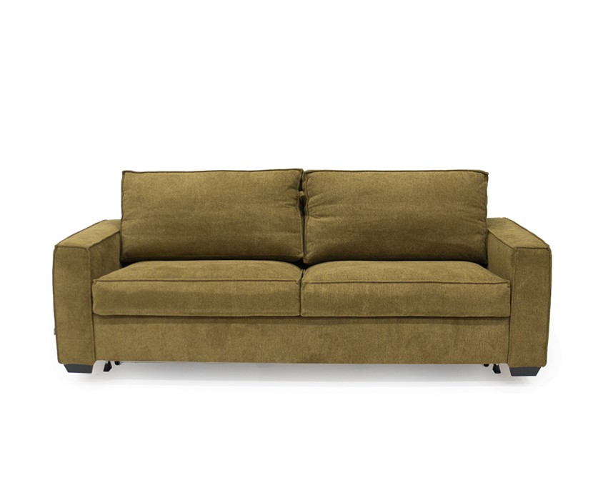 SELENA Bäddsoffa 3-sits Tyg Sense Gul