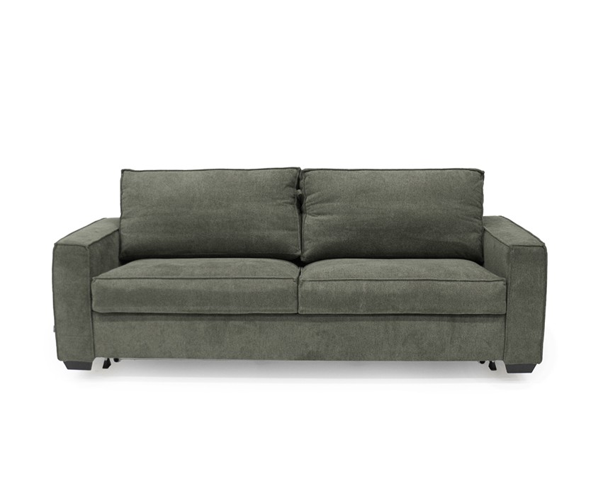 SELENA Bäddsoffa 3-sits Tyg Sense Grön