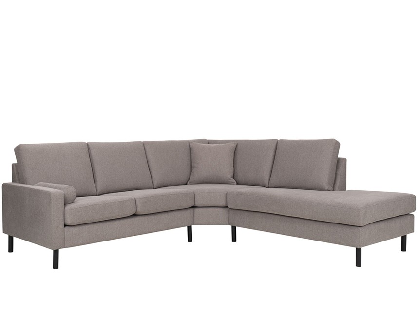 VERONA ORIGINAL Soffa med öppet avslut Tyg Wind Light brown