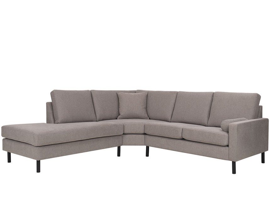 VERONA ORIGINAL Soffa med öppet avslut Tyg Wind Light brown