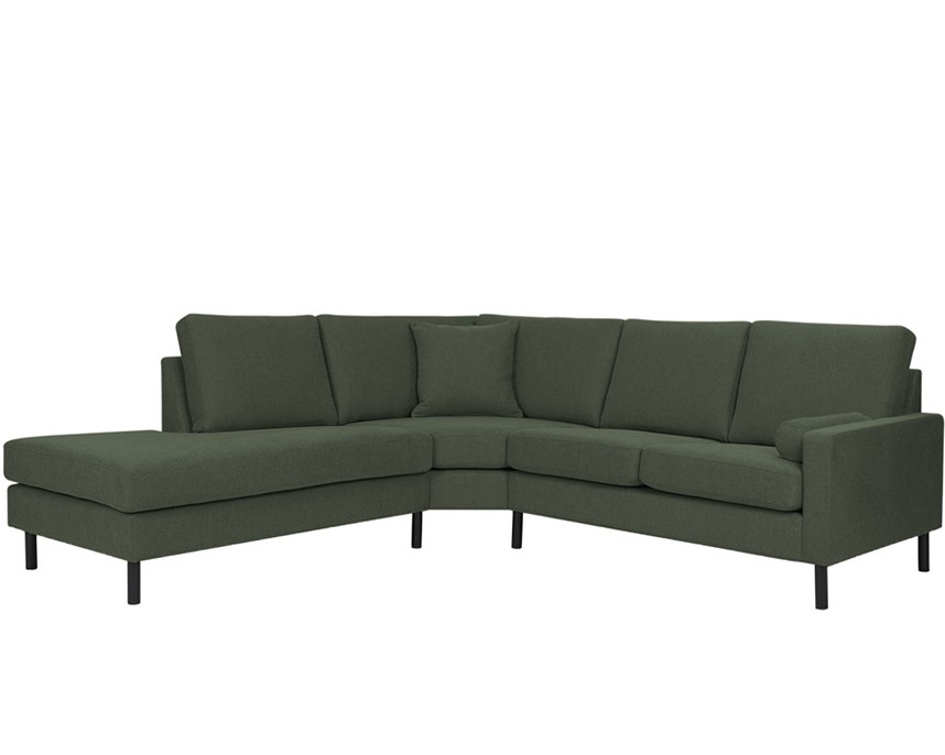 VERONA ORIGINAL Soffa med öppet avslut Tyg Wind Green