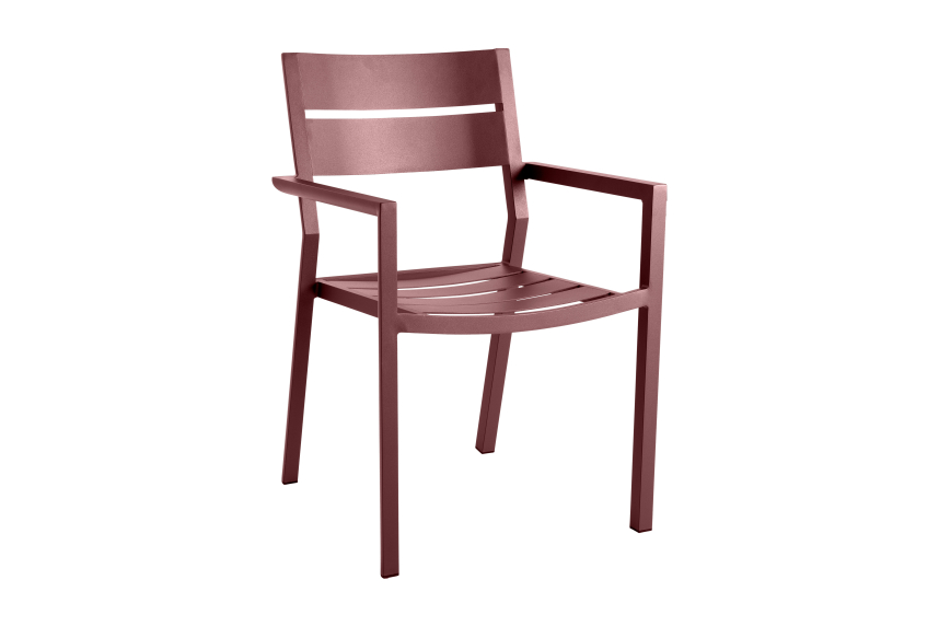 DELIA Utekarmstol Zin Red