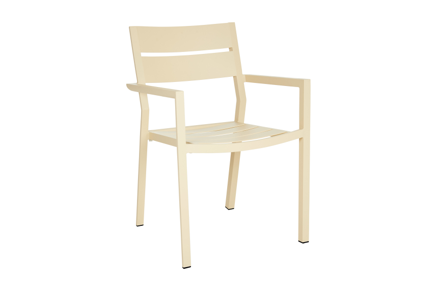 DELIA Utekarmstol Lemon