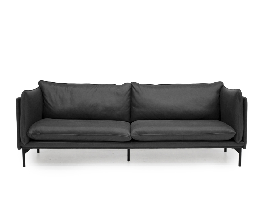 Läder Vintage Black