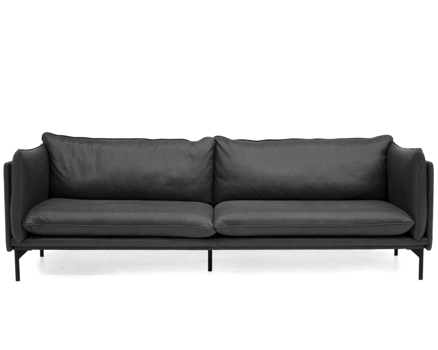 Läder Vintage Black