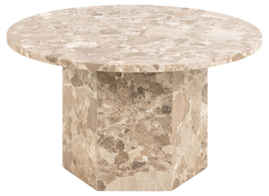 NAXOS Soffbord Marmor Latte Brown