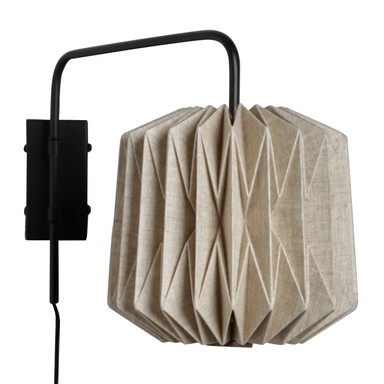ALBA Vägglampa Linne Natur