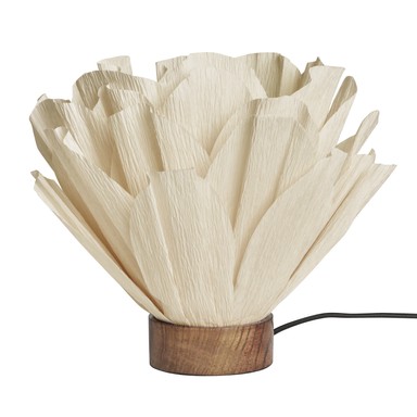 LISA Bordslampa Vit. Papper/Trä.