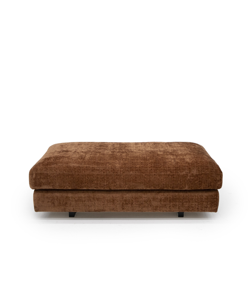 SCARLETT Fotpall Tyg Urban Rost