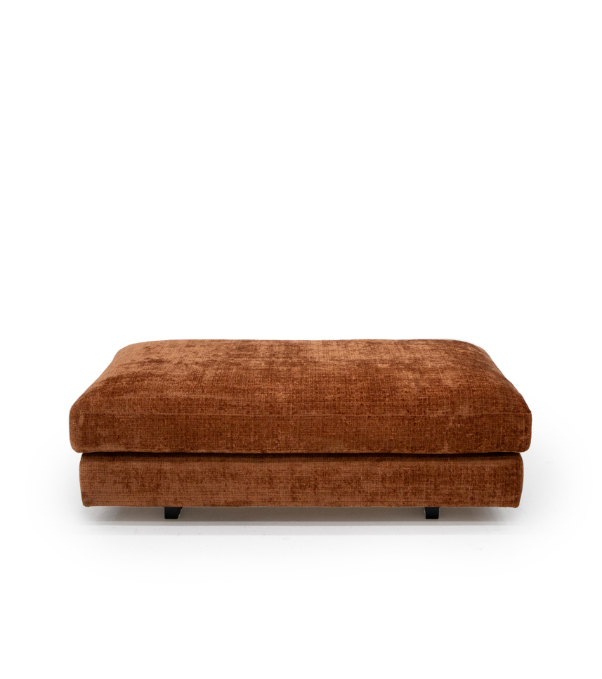 SCARLETT Fotpall Tyg Urban Rost
