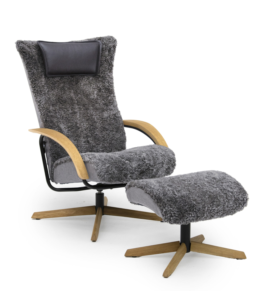 Fårskinn Scandinavian Grey