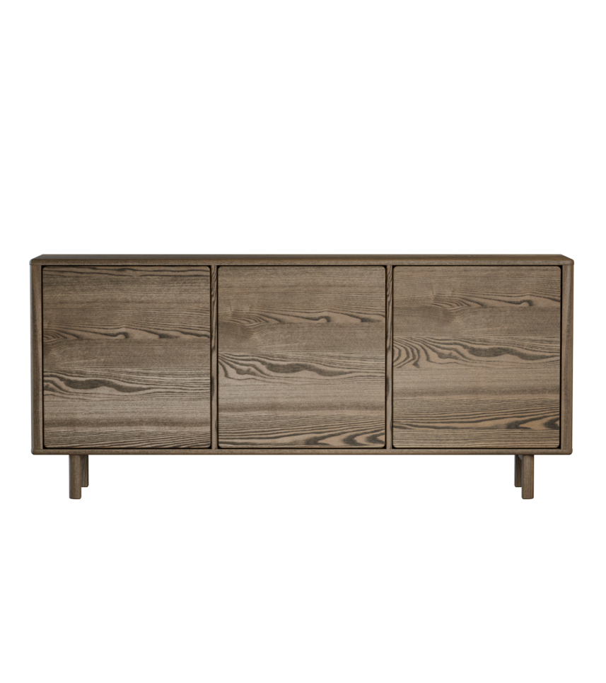 Massiv Mörkgråoljad ask