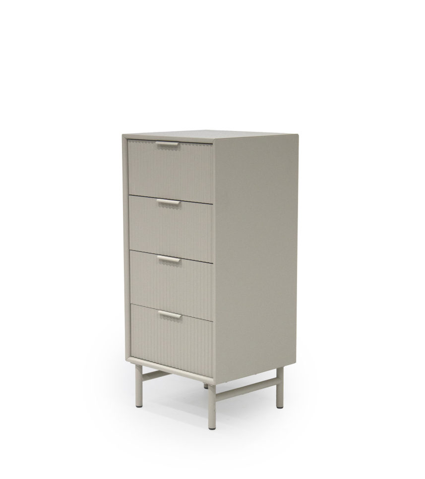 PLAZA Byrå Greige. 4-lådor.