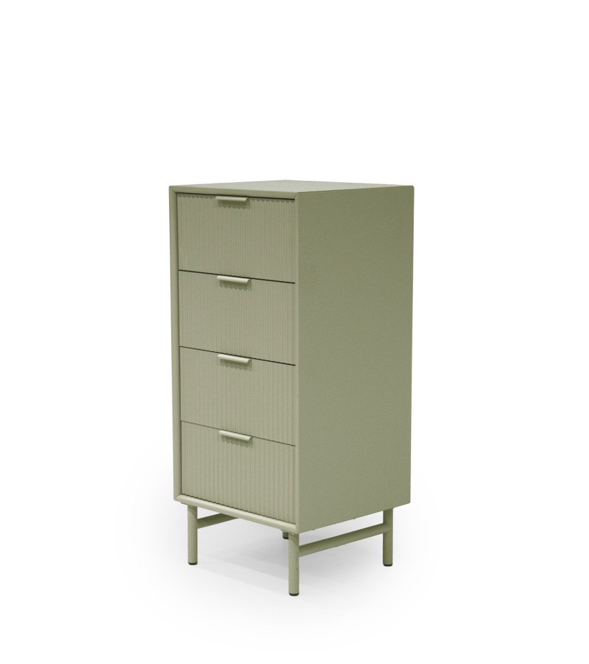 PLAZA Byrå Grön. 4-lådor.