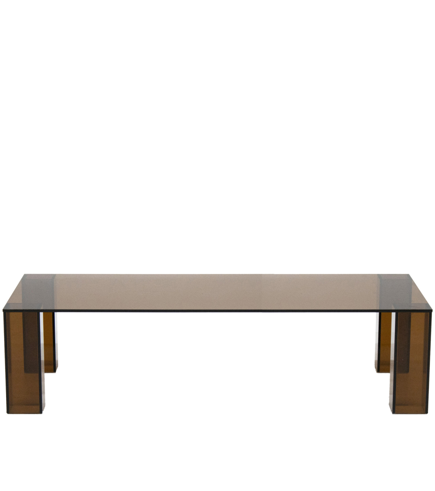 NIVO Soffbord Brunt glas