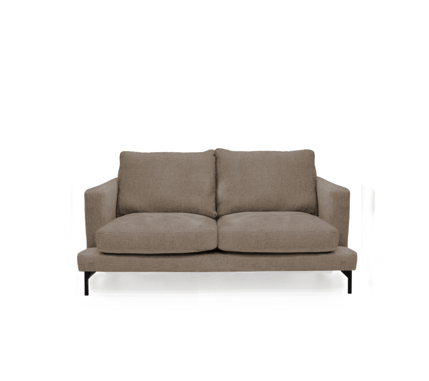 VILMA Soffa 2-sits Tyg Garnet Cornstalk. Metall svart.