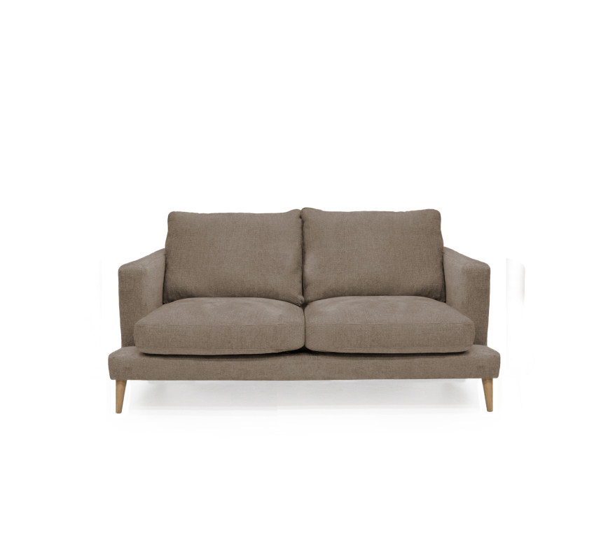 VILMA Soffa 2-sits Tyg Garnet Cornstalk. Ek vitolja.