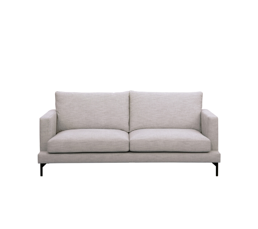 VILMA Soffa 2,5-sits Tyg Garnet Cornstalk. Metall svart.