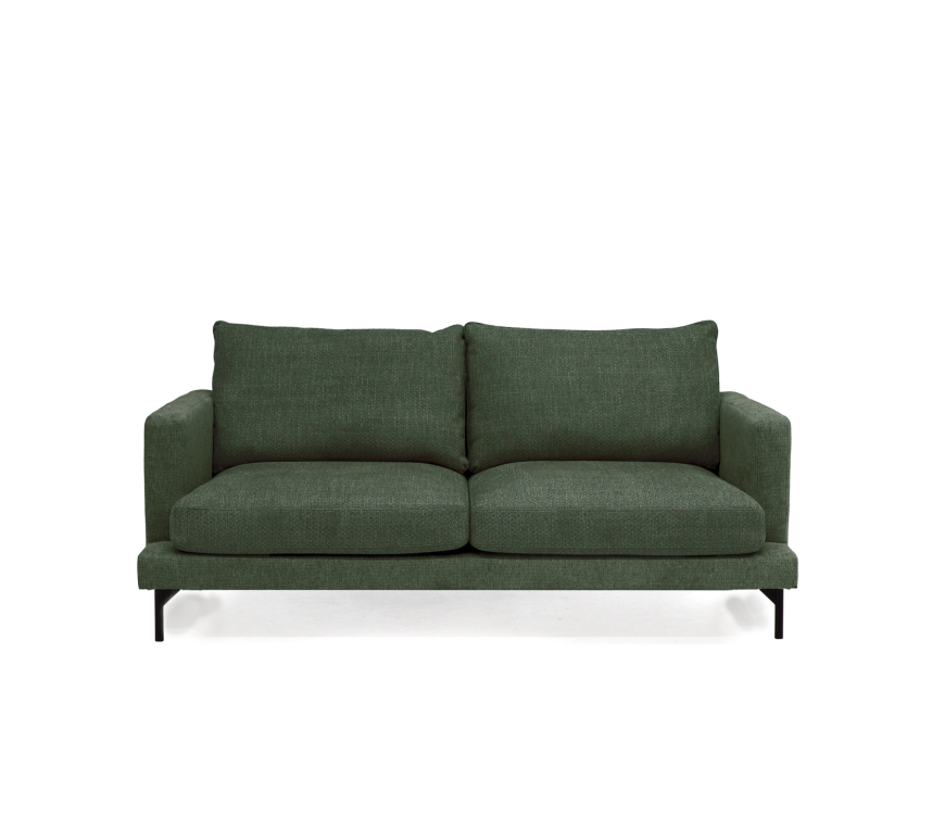 VILMA Soffa 2,5-sits Tyg Velly Ecru. Metall svart.