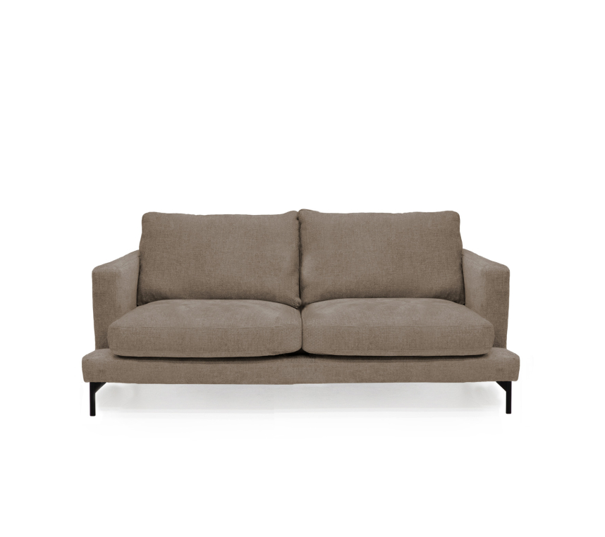 VILMA Soffa 2,5-sits Tyg Dolomite Myrtle. Metall svart.