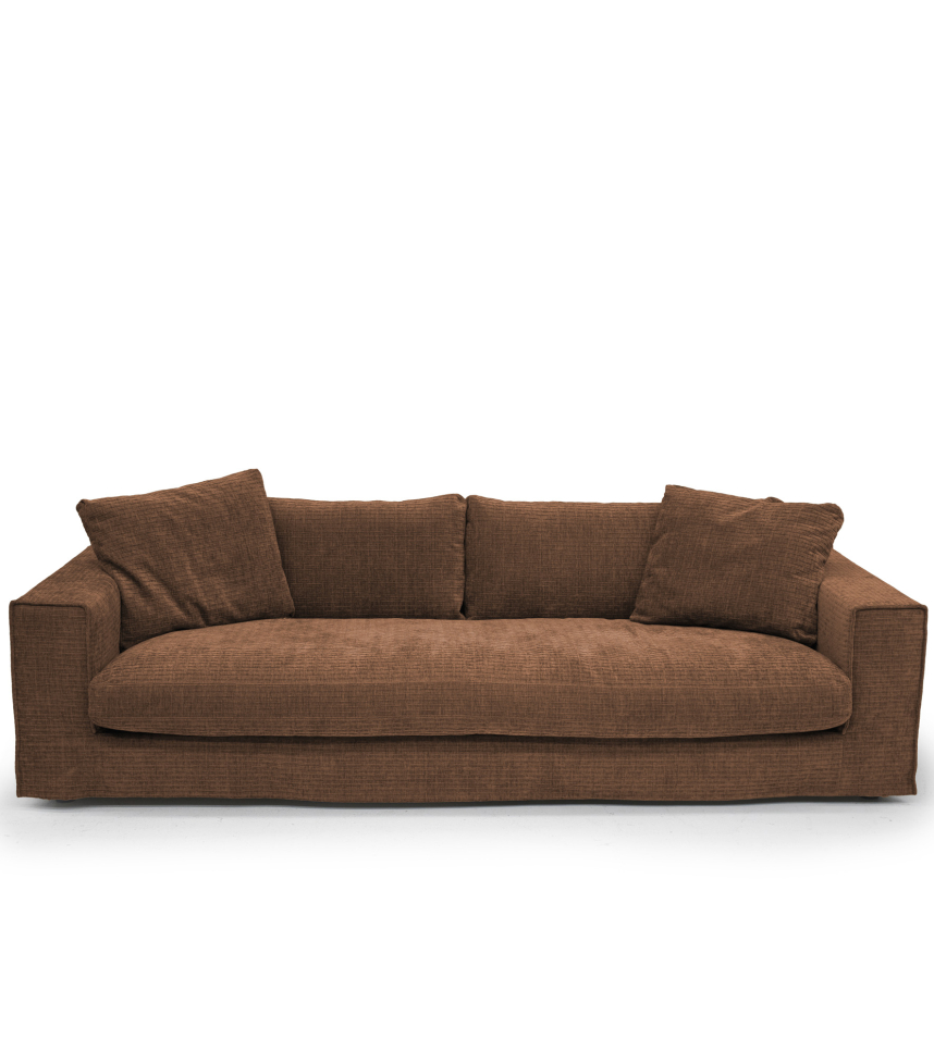 LEAH Soffa 3-sits Tyg Paradox Terracotta