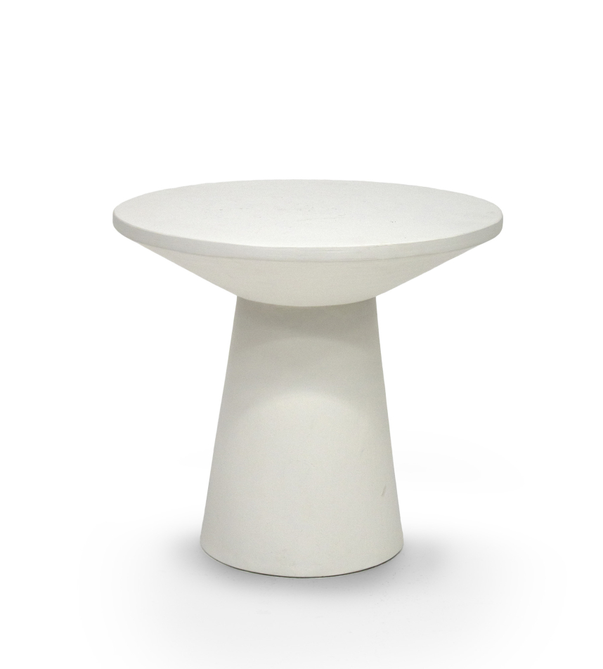 METRO Soffbord Milky White. Ø55 H50