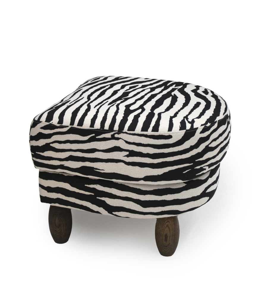 GINZA PALL Pall Tyg Animal Black/White