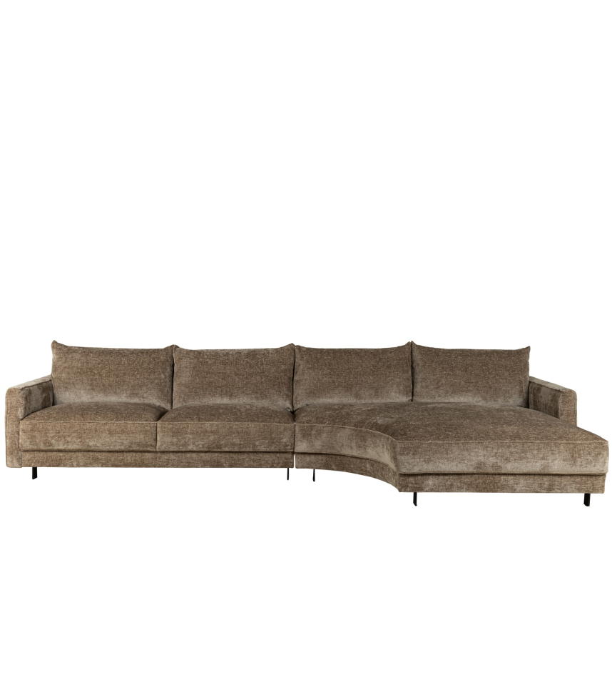 SAMBA DOUBLE DAY HIGH Soffa med divan Tyg Zenith Sand