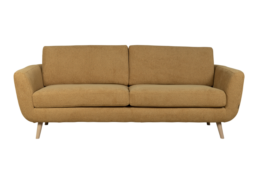 SMILE DAY Soffa 3-sits Tyg Antero Mustard