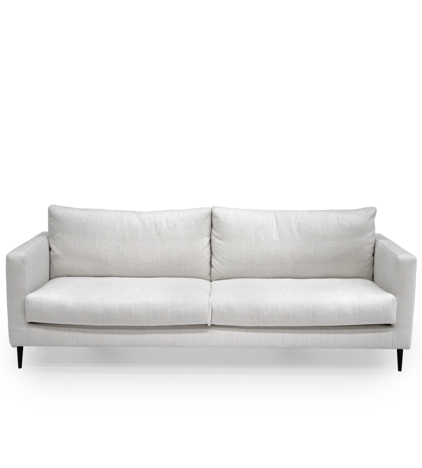 NOLITA Soffa 3-sits Tyg Matiss Vit. Avtagbart.