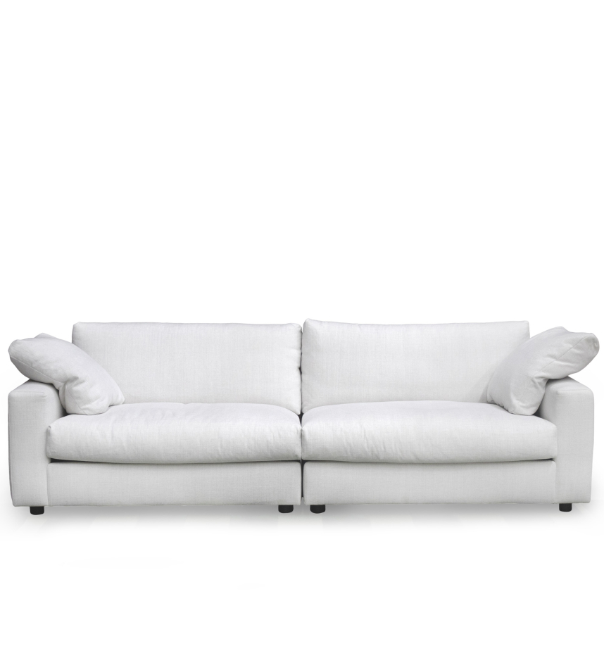 LORENTZ Soffa 3,5-sits Tyg Matiss Vit