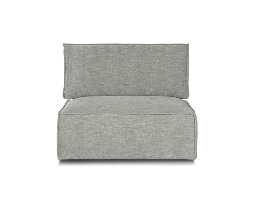 MAKSI Soffa 1-sits u armstöd Tyg Diego Lightgrey