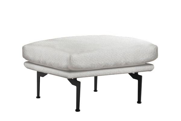 IDUN Fotpall Tyg Mode Beige