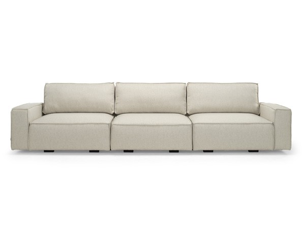 MAKSI Soffa 3-sits Tyg Solution Natur 01. Arm A.